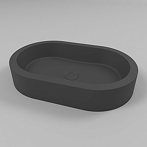 Раковина накладная WhiteCross Malachite A 55 0721.055035.201 черная матовая купить в интернет-магазине Sanbest