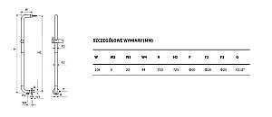 Поручень Excellent Hendi 75 черный купить в интернет-магазине сантехники Sanbest