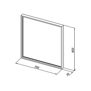 Зеркало Allen Brau LIBERTY 1.330013.60 70 медь в ванную от интернет-магазине сантехники Sanbest