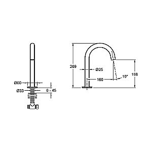 Cмеситель для раковины Jacob Delafon GRANDS BOULEVARDS хром купить в интернет-магазине сантехники Sanbest