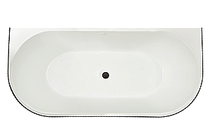 Акриловая ванна Royal Bath NERO RB611903BL-BL 170х80 белый/черный купить в интернет-магазине Sanbest