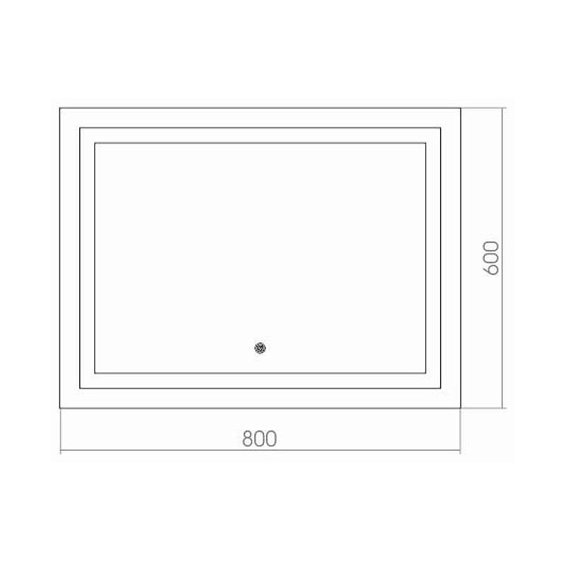 Зеркало Azario Ливия 80х60 в ванную от интернет-магазине сантехники Sanbest