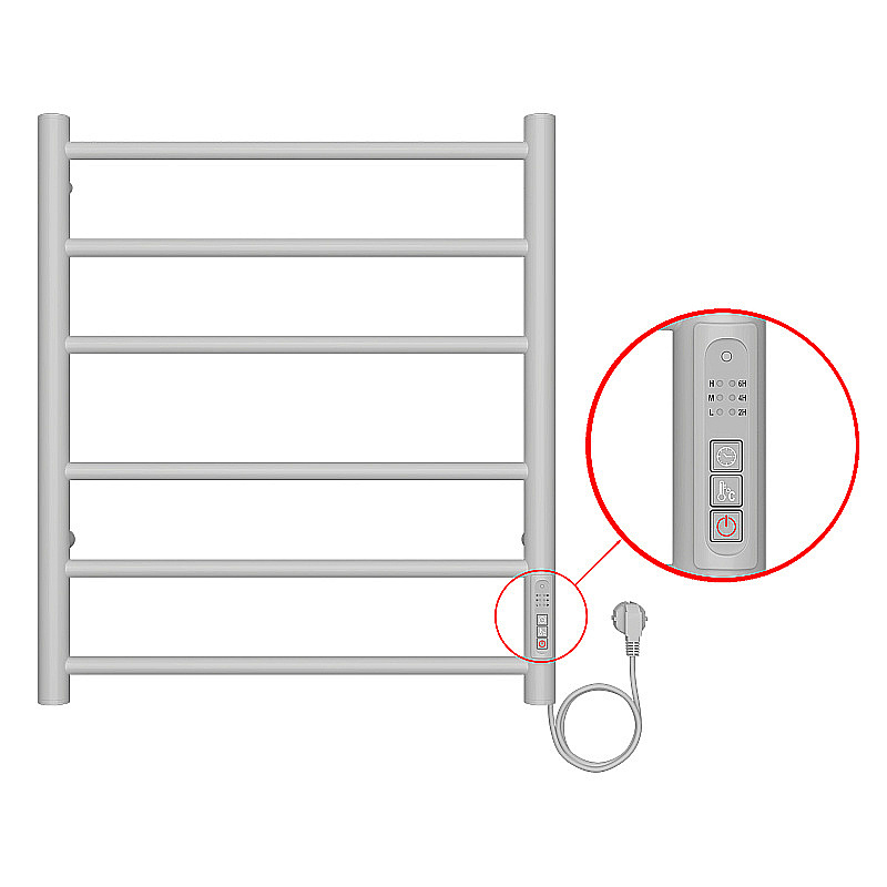 Полотенцесушитель электрический Azario PARMA П6 500х600 AZ10856W белый купить в интернет-магазине сантехники Sanbest