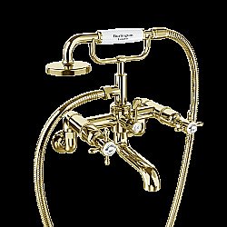 Смеситель для ванны Burlington Guild GU422DG на стену, золото купить в интернет-магазине сантехники Sanbest