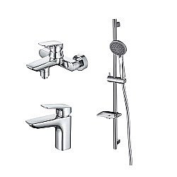 Набор смесителей Aquatek Вега AQ1030CR хром купить в интернет-магазине сантехники Sanbest