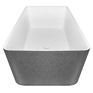 Ванна NT Bagno Victori NT305 165х80 белая матовая, серая купить в интернет-магазине Sanbest