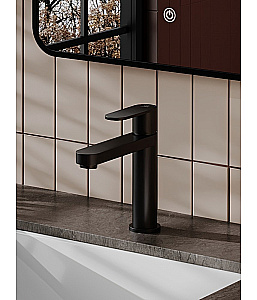 Cмеситель для раковины Agger Sweet A2702144 черный матовый купить в интернет-магазине сантехники Sanbest