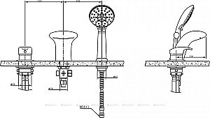 Смеситель на борт ванны Bravat Cobra F5140197CP-1-RUS купить в интернет-магазине сантехники Sanbest