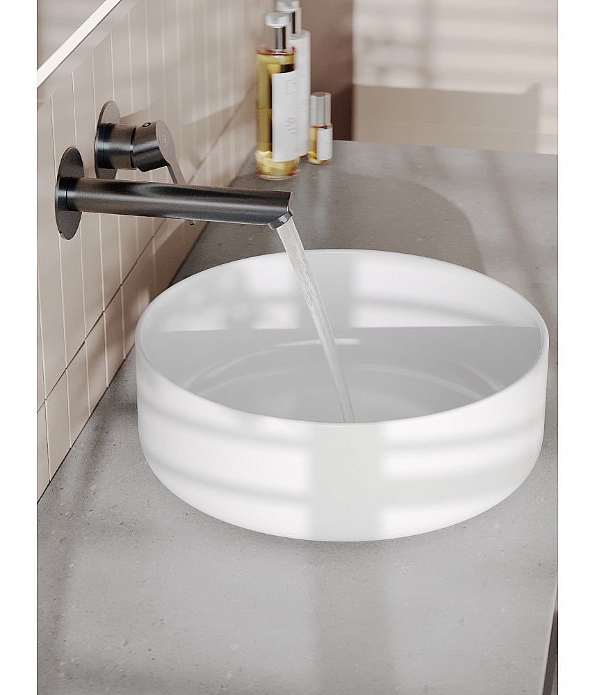 Cмеситель для раковины Agger Easy A3172255 оружейная сталь матовая купить в интернет-магазине сантехники Sanbest