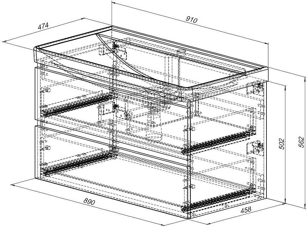 Тумба с раковиной Aquanet Вега 90 черная матовая для ванной в интернет-магазине Sanbest