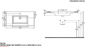 Раковина встраиваемая Allen Brau Fantasy 91,5 4.11013.20 белая купить в интернет-магазине Sanbest