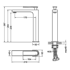 Смеситель для раковины Timo Anni 2711/03F купить в интернет-магазине сантехники Sanbest