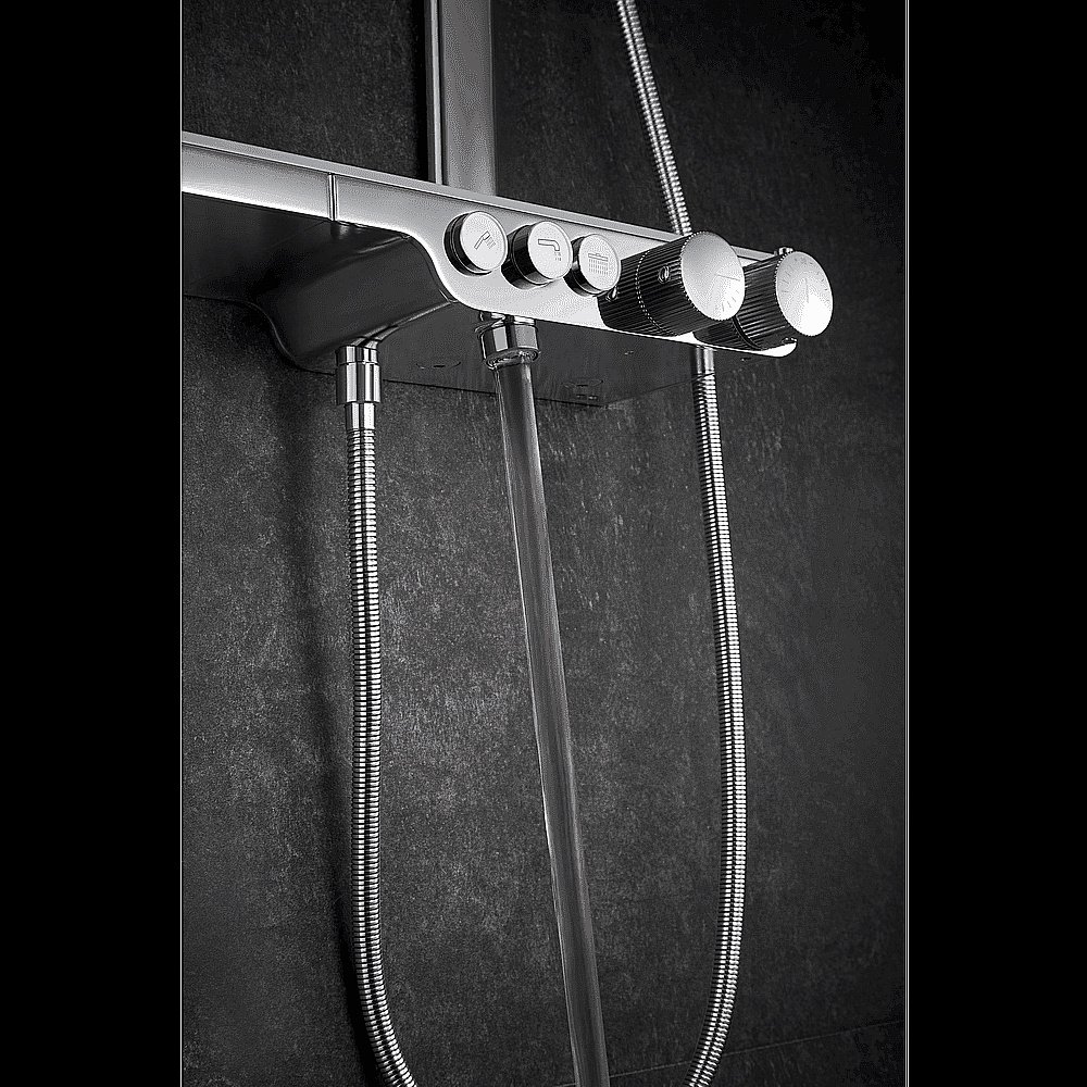 Душевая система Black&White Universe U7655 хром купить в интернет-магазине сантехники Sanbest