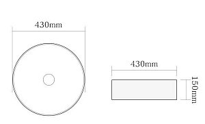 Раковина накладная SantiLine SL-7012 декоративная купить в интернет-магазине Sanbest