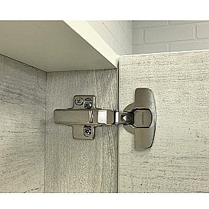 Зеркальный шкаф Comforty Никосия 00-00006163 70 дуб белый купить в интернет-магазине сантехники Sanbest