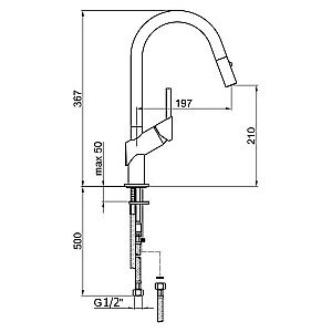 Смеситель для кухни Webert Kitchen Habitat HB940302015 купить в интернет-магазине сантехники Sanbest