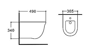Биде Aquatek Классик AQ1161-00 белое купить в интернет-магазине Sanbest