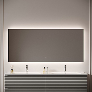 Зеркало с подсветкой Sancos Square 2.0 SQ2.1600 160х80 в ванную от интернет-магазине сантехники Sanbest