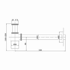 Сифон для раковины ABBER AF0032W белый матовый купить в интернет-магазине сантехники Sanbest