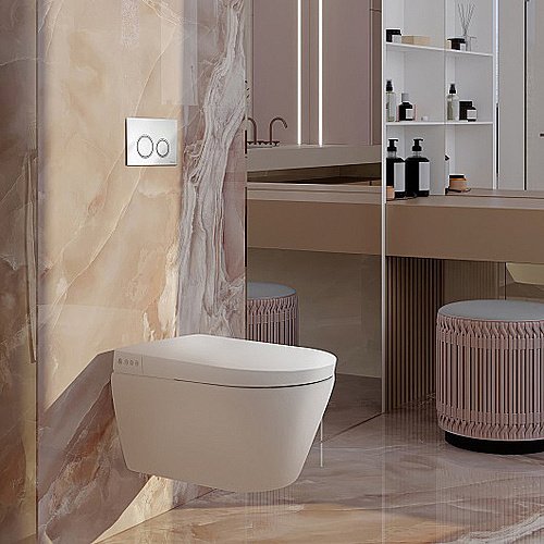 Унитаз-биде TECE Spring S955799 безободковый, слив торнадо, с инсталляцией, с крышкой микролифт купить в интернет-магазине Sanbest