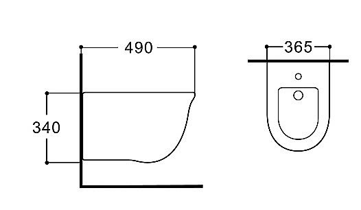 Биде Aquatek Классик AQ1161-00 белое купить в интернет-магазине Sanbest