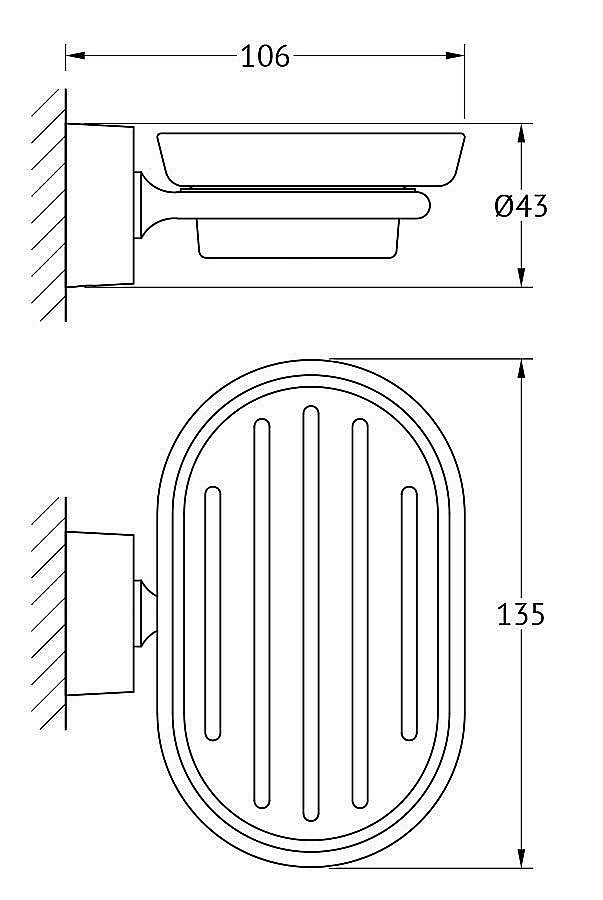 Мыльница FBS Nostalgy NOS 010 купить в интернет-магазине сантехники Sanbest