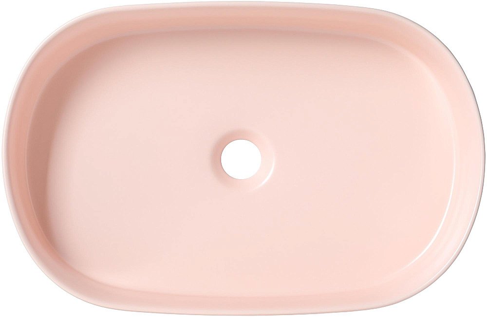 Раковина Allen Brau Fantasy Oval 55 4.11022.SM розовая матовая купить в интернет-магазине Sanbest
