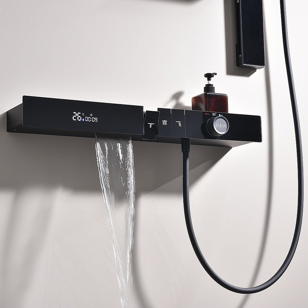 Душевая система Black&White Gravity GH-9025MB купить в интернет-магазине сантехники Sanbest