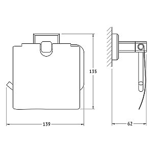 Держатель туалетной бумаги ARTWELLE HAGEL 9926 купить в интернет-магазине сантехники Sanbest