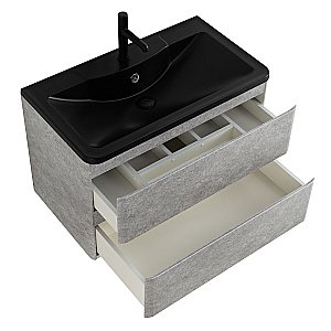 Тумба с раковиной BelBagno ALBANO 80 подвесная Cemento Verona Grigio для ванной в интернет-магазине Sanbest