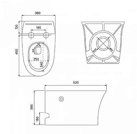 Унитаз Iddis Pulse PULIDSEi26 с крышкой микролифт купить в интернет-магазине Sanbest