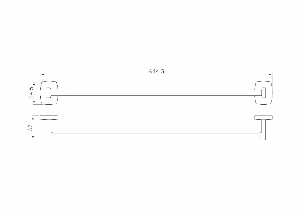 Полотенцедержатель WONZON & WOGHAND PORTO WW-1002 хром купить в интернет-магазине сантехники Sanbest