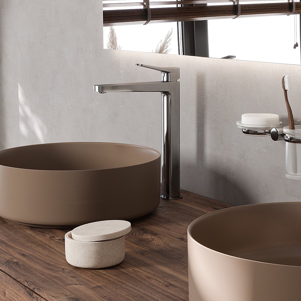 Смеситель для раковины WasserKRAFT Aula 1100 1103H хром купить в интернет-магазине сантехники Sanbest