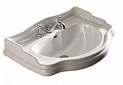 Раковина подвесная Kerasan Retro 1047 73 белая с 3-мя отверстиями купить в интернет-магазине сантехники Sanbest