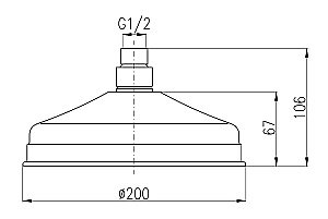 Верхний душ Rav-Slezak KS0020Z золото купить в интернет-магазине сантехники Sanbest