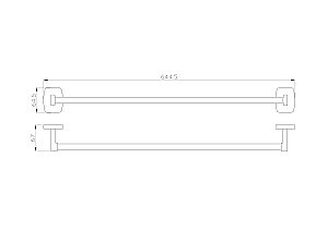 Вешалка для полотенец WONZON & WOGHAND PORTO, Хром (WW-1002) купить в интернет-магазине сантехники Sanbest
