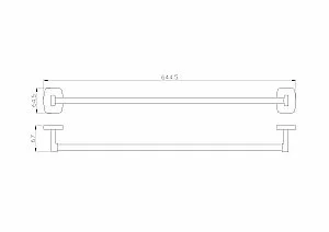 Полотенцедержатель WONZON & WOGHAND PORTO WW-1002 хром купить в интернет-магазине сантехники Sanbest
