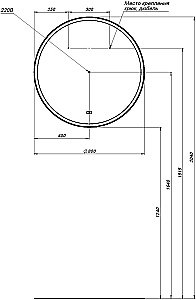 Зеркало Aquanet Тренд 80 черный в ванную от интернет-магазине сантехники Sanbest