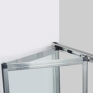 Душевой уголок WasserKRAFT Weser 78F18 100х90 стекло прозрачное/профиль серебро купить в интернет-магазине Sanbest