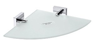 Полка стеклянная угловая модeль Bemeta Beta 132102012 25,5 купить в интернет-магазине сантехники Sanbest