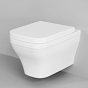 Унитаз подвесной Ambassador Benefit 203T20001R безободковый, белый купить в интернет-магазине Sanbest