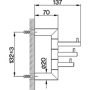 Крючок Cisal  System SY09070021 купить в интернет-магазине сантехники Sanbest