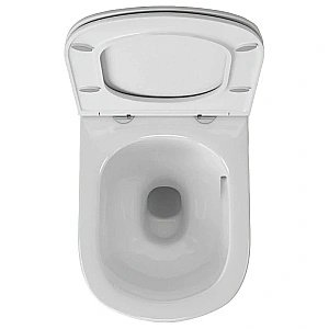 Унитаз с инсталляцией OWL 1975 Eld Cirkel-H OWLINSTNI.TOWLT190101 безободковый, с крышкой микролифт, с кнопкой Nikel хром купить в интернет-магазине Sanbest