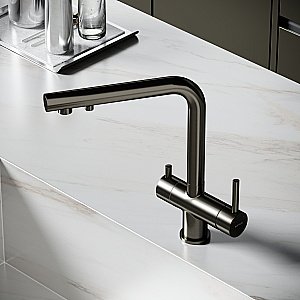 Смеситель для кухни Sancos Foster SC4014GG вороненая сталь купить в интернет-магазине сантехники Sanbest