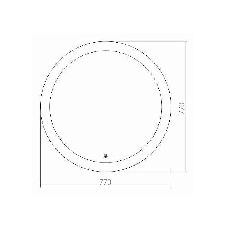 Зеркало Azario Перла 77 в ванную от интернет-магазине сантехники Sanbest