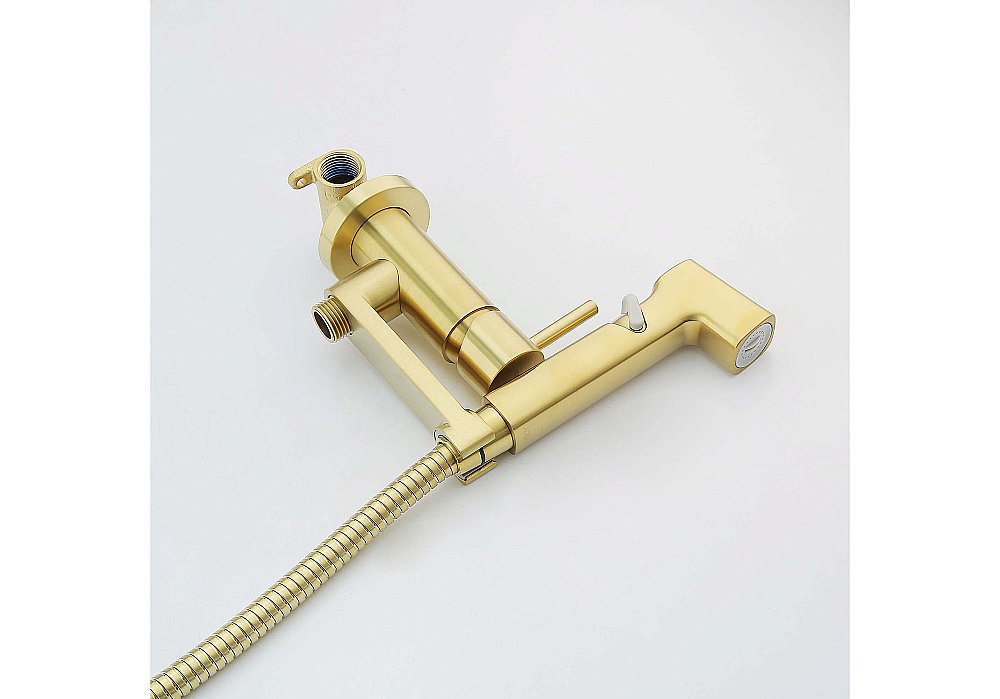 Гигиенический душ Aquatek Ника AQ1819BG золото шлифованное купить в интернет-магазине сантехники Sanbest