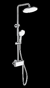 Душевая система с термостатом WONZON & WOGHAND MUSE Corno, Хром (WW-B3110-CR) купить в интернет-магазине сантехники Sanbest