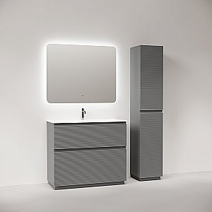 Тумба с раковиной Sancos FOLK Floor FL100FES/CN7013 100 Ergraut soft для ванной в интернет-магазине Sanbest