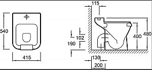 Раковина Jacob Delafon BEAUJON 42 EN445-00 белая купить в интернет-магазине Sanbest