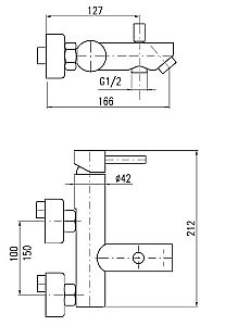 Смеситель для ванны Rav-Slezak SEINA SE954.5SM купить в интернет-магазине сантехники Sanbest
